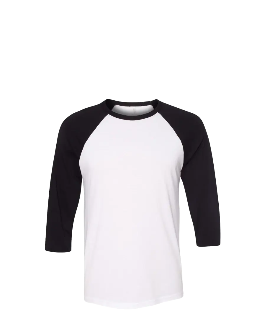 Custom 3/4-Sleeve Baseball Shirt - Raglan - BlueCotton